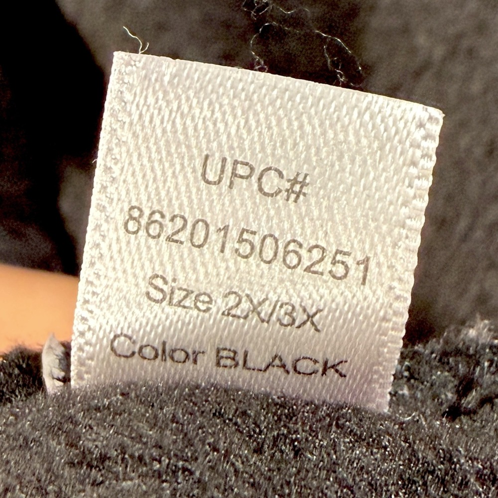 CuddlDuds Fleecewear Shawl Collar Cardi Wrap Cowl Neck Pockets 2X/3X Black - Picture 7 of 8